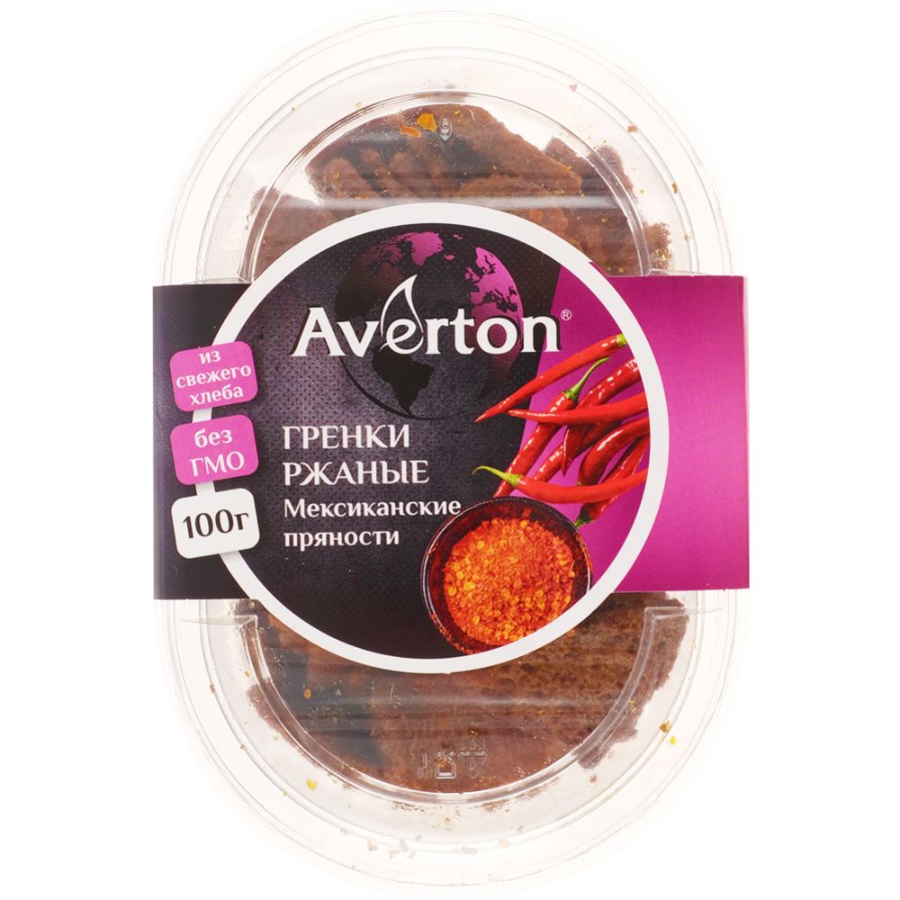 

Сухарики ржаные Averton мексиканские пряности 100 г