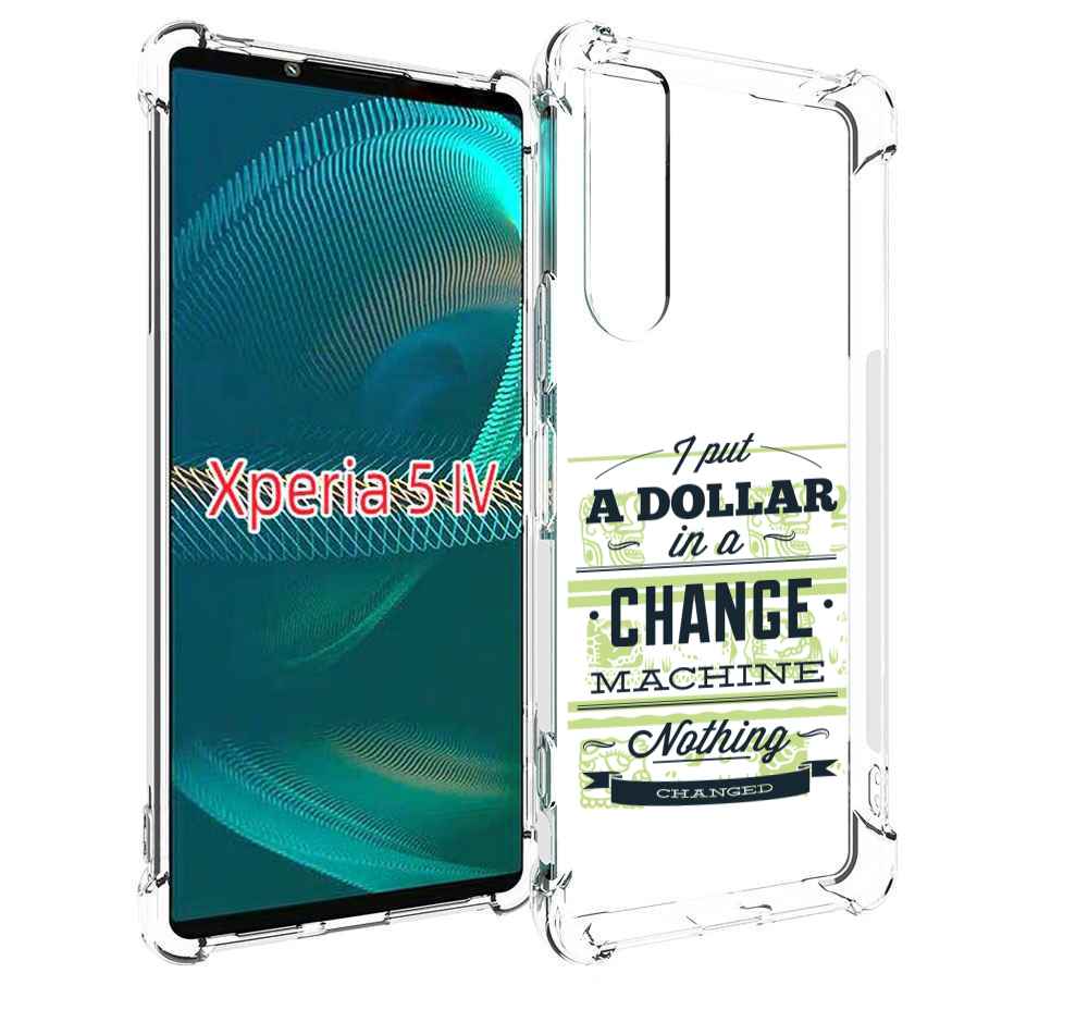 

Чехол MyPads доллар надпись для Sony Xperia 5 IV (5-4), Прозрачный, Tocco