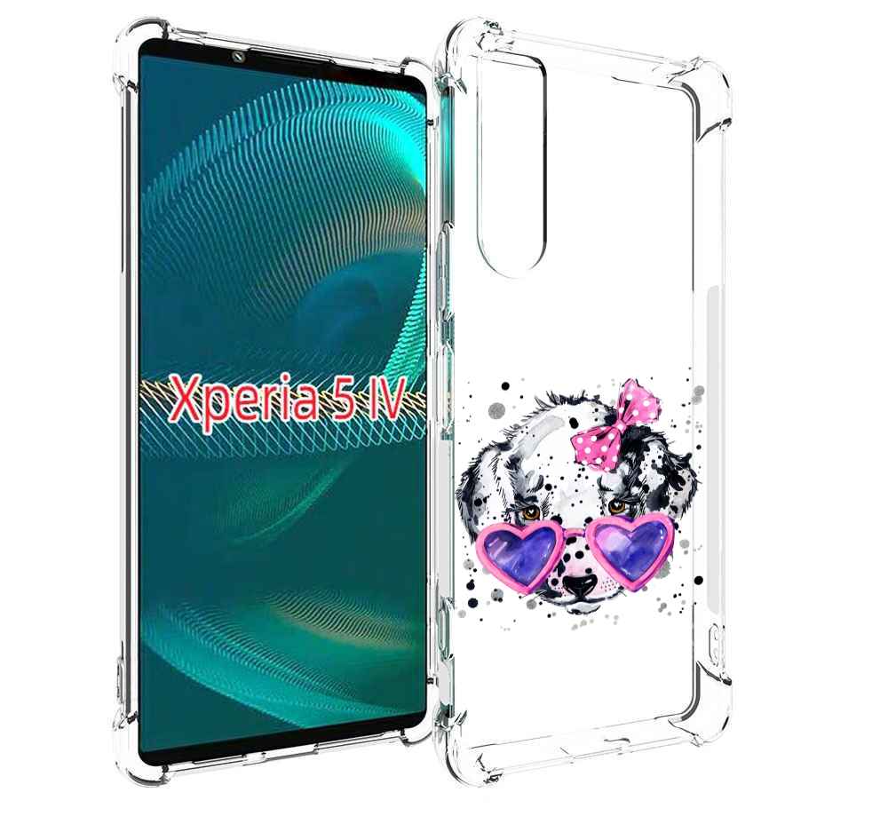 

Чехол MyPads долматинец в очках для Sony Xperia 5 IV (5-4), Прозрачный, Tocco