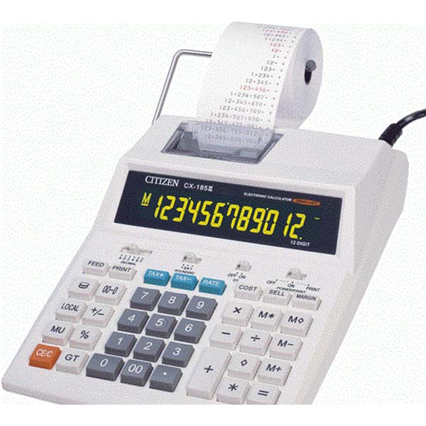 

Калькулятор с печатью CITIZEN CX-185 III, CX-185 III