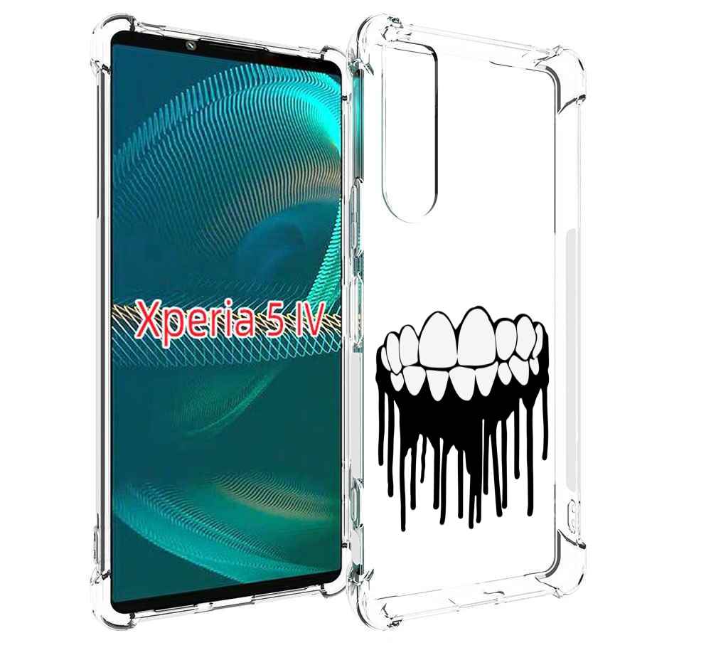 

Чехол MyPads зубы для Sony Xperia 5 IV (5-4), Прозрачный, Tocco