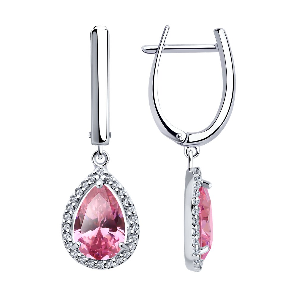 

Серьги из серебра SOKOLOV 94026746-9, фианит, 94026746-9