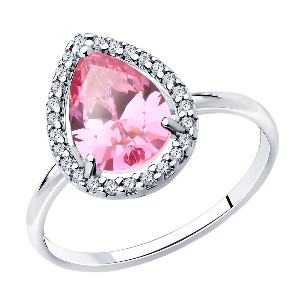 

Кольцо из серебра р.  SOKOLOV 94014203-9, фианит, 94014203-9