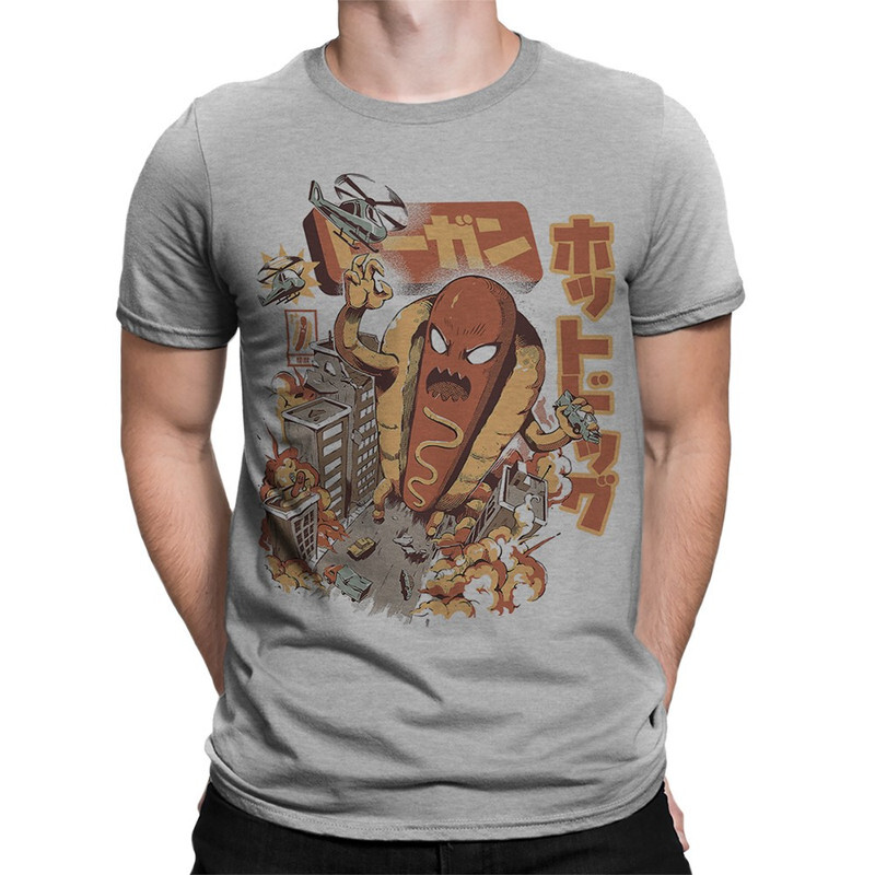 

Футболка мужская DS Apparel Монстр Хот Дог Атакует 964201-2 серая M, Серый, Монстр Хот Дог Атакует 964201-2