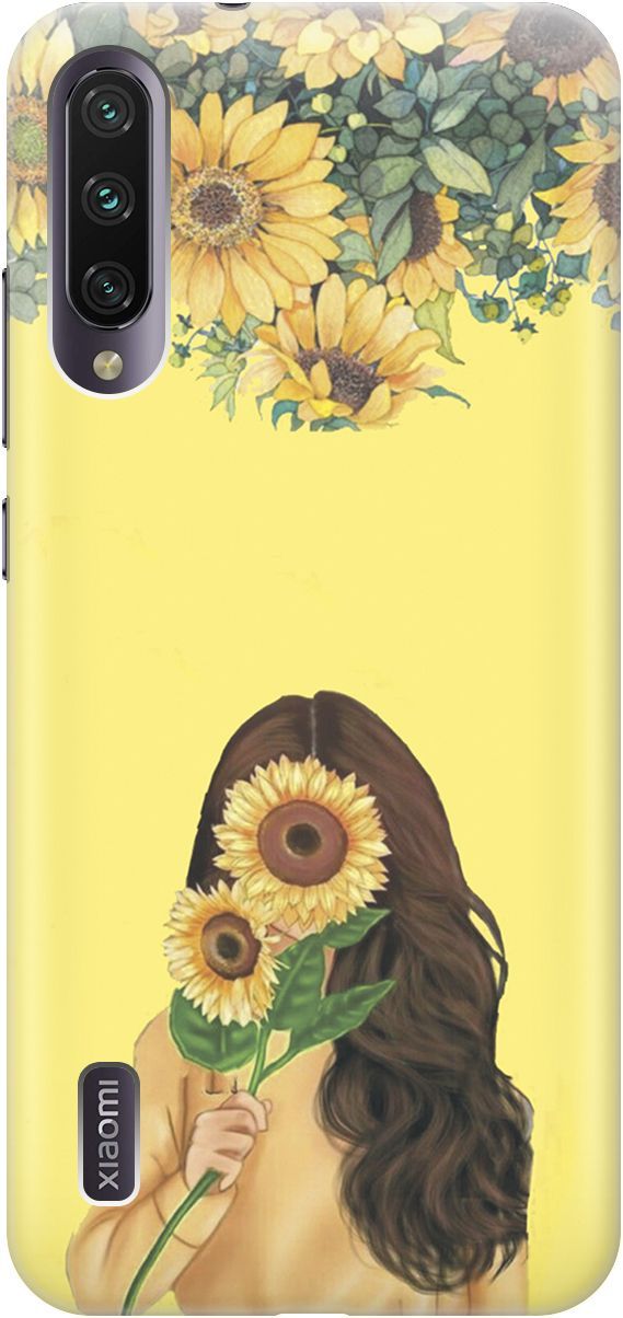 

Чехол на Xiaomi Mi A3 "Девушка и подсолнухи", Желтый;оранжевый, 4751