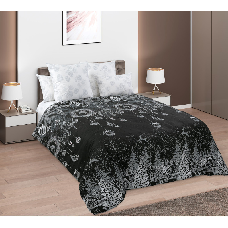 Комплект постельного белья Текс-Дизайн Семейное поплин Ночь перед Рождеством 6150ЛН