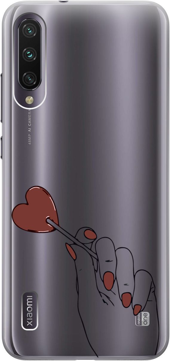 

Чехол на Xiaomi Mi A3 "Heartbreaker" прозрачный, Прозрачный;красный, 1825