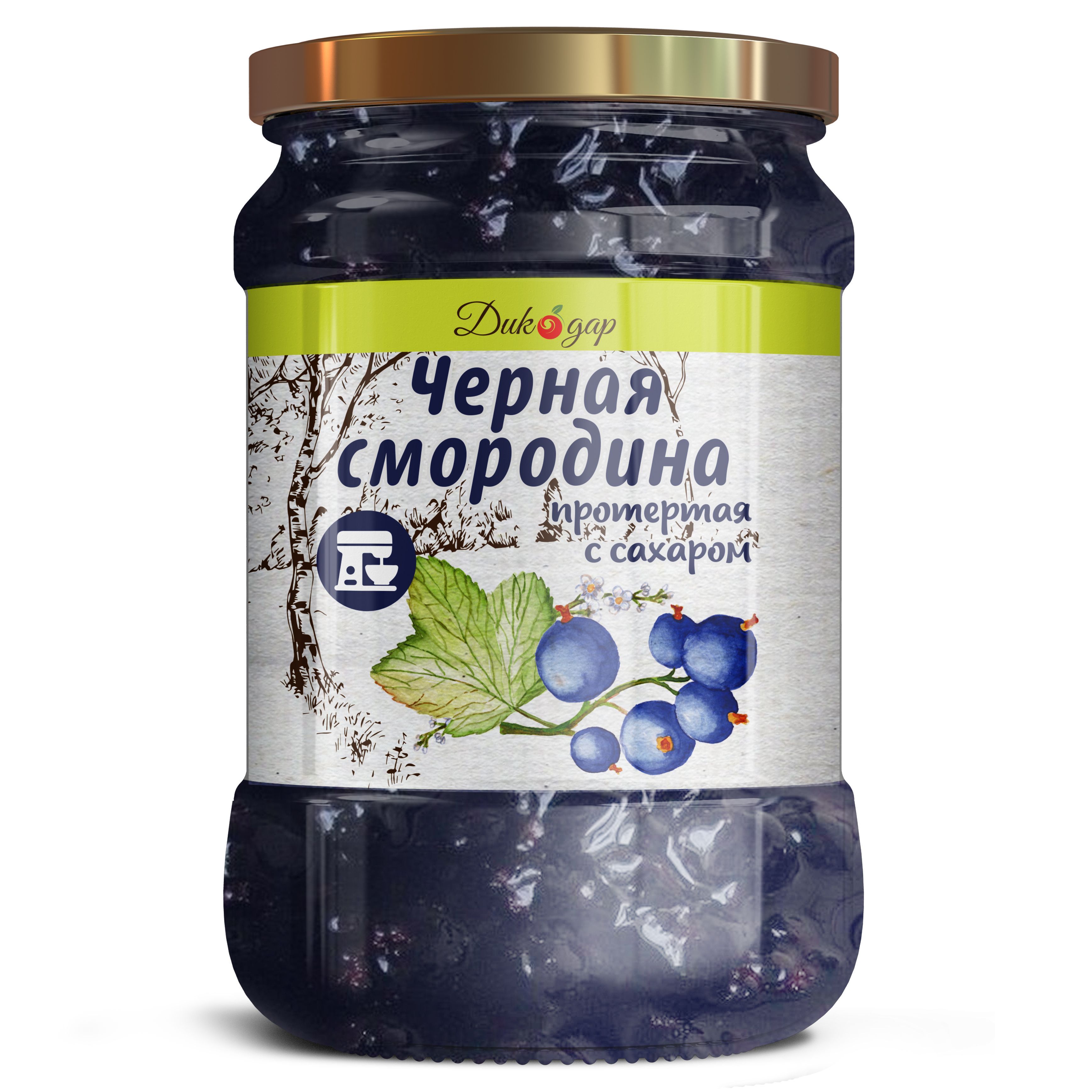 

Протертая черная смородина Дикорус, 520 г