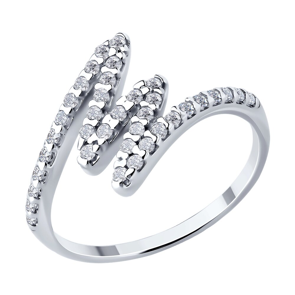 

Кольцо из серебра р. 17 SOKOLOV 94014290, фианит, 94014290