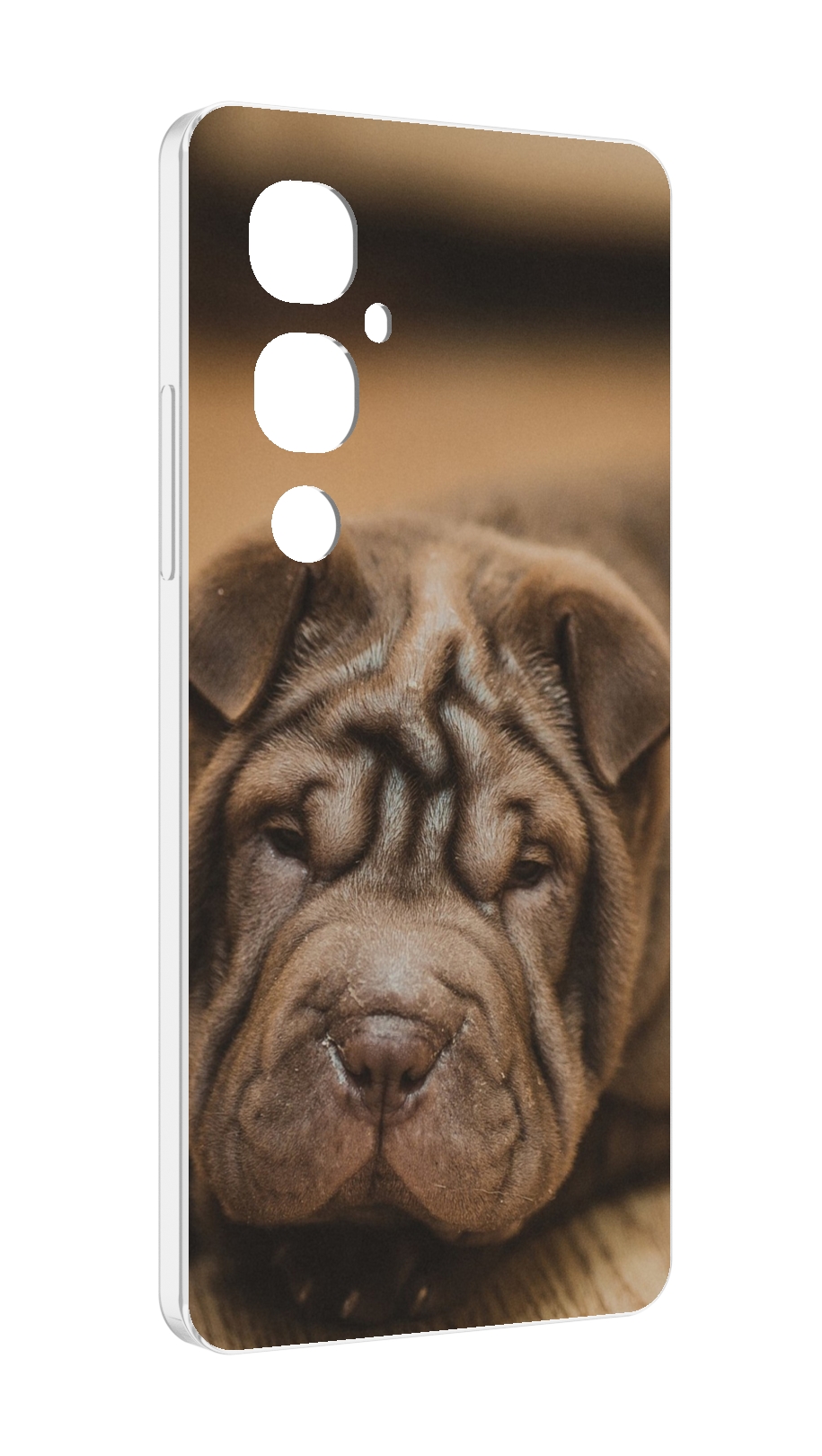 

Чехол MyPads шарпеи для Tecno Pova 4 Pro, Прозрачный, Tocco