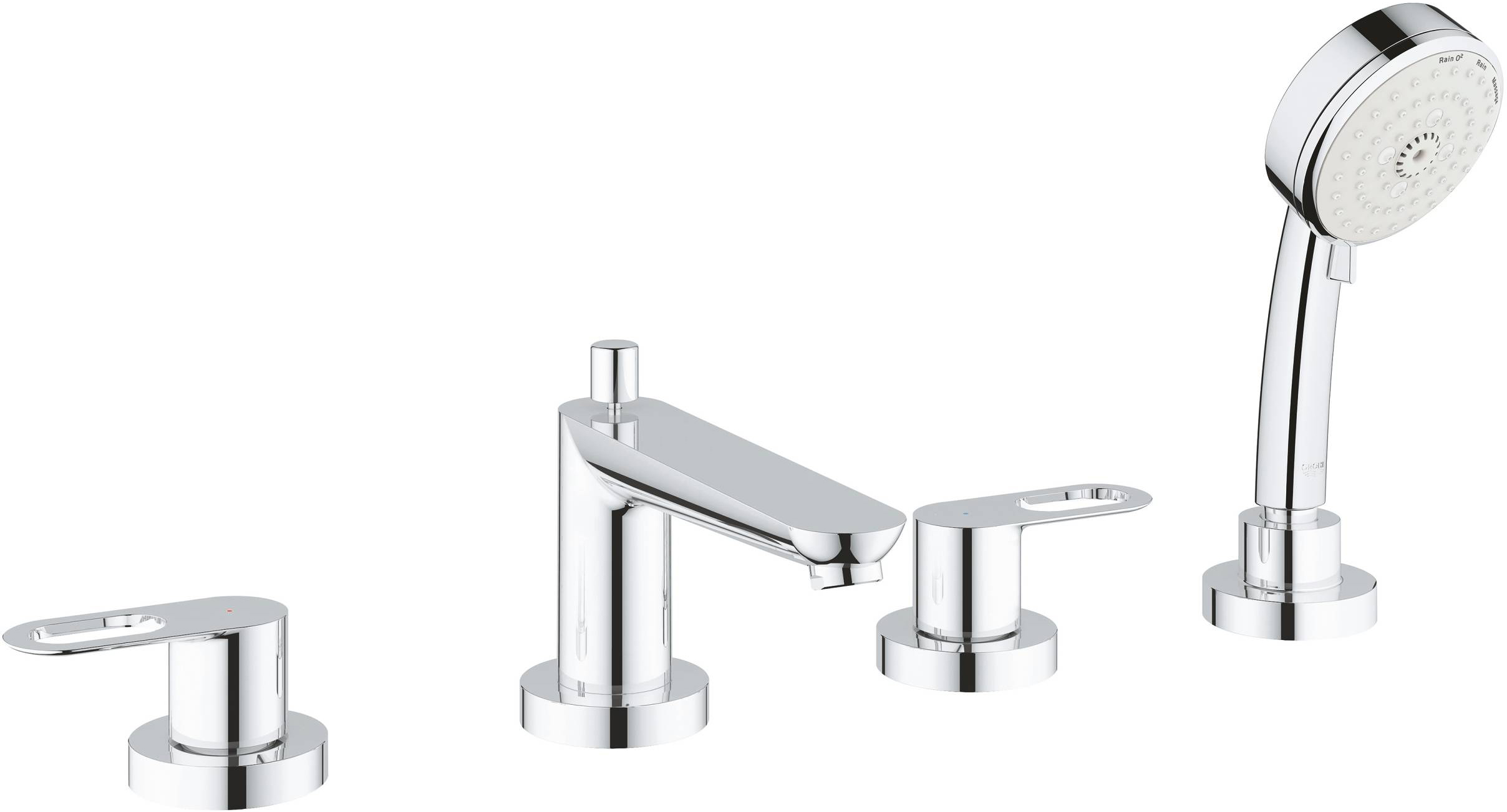 фото Grohe смеситель grohe bauloop 2511900a на борт ванны