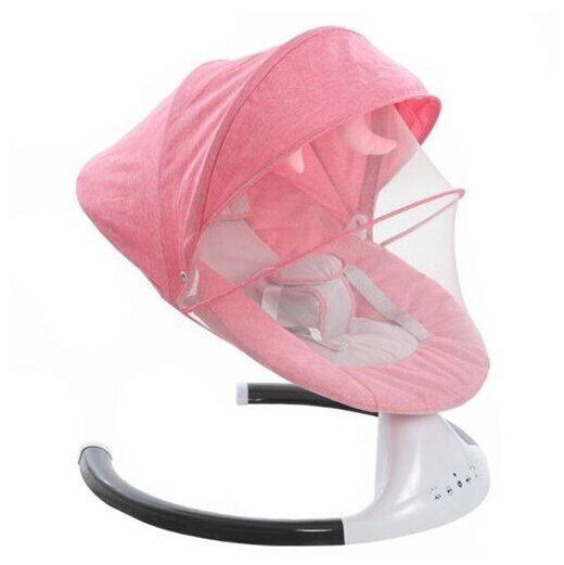 фото Качели-шезлонг для новорожденных idreamy 3в1 цвет фламинго