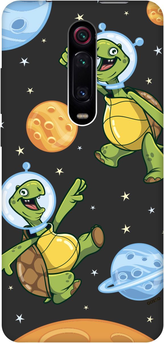 

Чехол на Xiaomi Mi 9T "CosmoTurtles" черный, Черный;бежевый, 2600