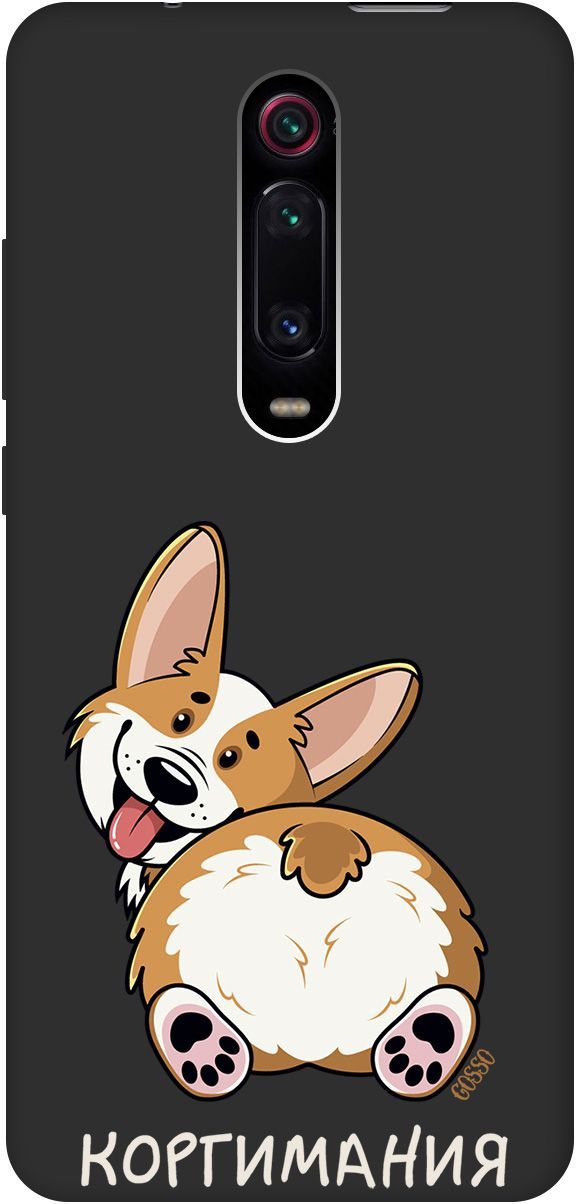 

Чехол на Xiaomi Mi 9T "CorgiMania" черный, Черный;бежевый, 2600