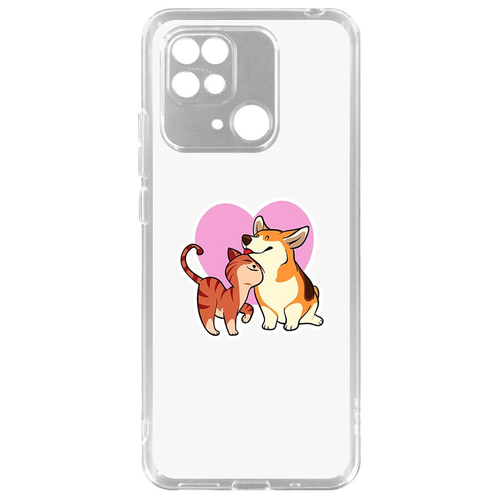 

Чехол-накладка Любовь противоположностей для Xiaomi Redmi 10C, Прозрачный
