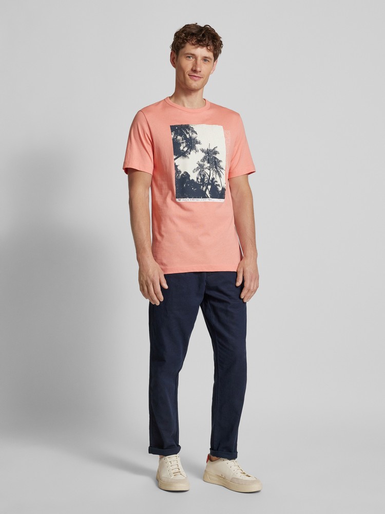 

Футболка мужская TOM TAILOR 1041818 розовая M, Розовый, 1041818