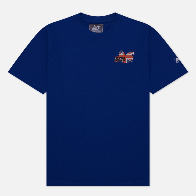 

Футболка мужская Peaceful Hooligan PHS22TEEPRT12-QTZ синяя XL, PHS22TEEPRT12-QTZ