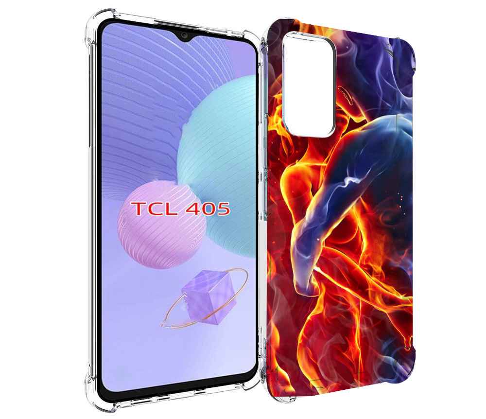 

Чехол MyPads Огонь-вода для TCL 405, Tocco