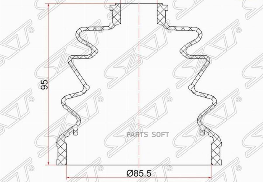 

Sat C-1002 Пыльник Шруса Наружный Toyota Prius 30/Nissan Wingroad Y10,Y11/Sunny B11-B15/Al
