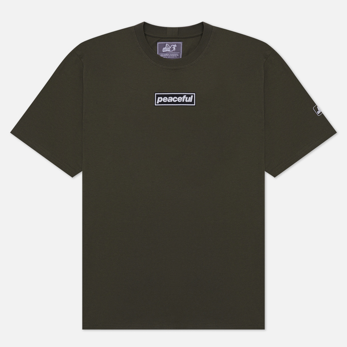 

Футболка мужская Peaceful Hooligan PHS22TEEPRT13-KHI зеленая XL, PHS22TEEPRT13-KHI