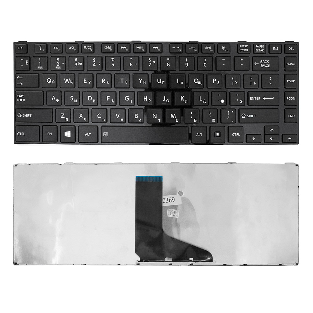 

Клавиатура для ноутбука Toshiba Satellite C840, L830, L840, M845 Series. Плоский Enter. Че