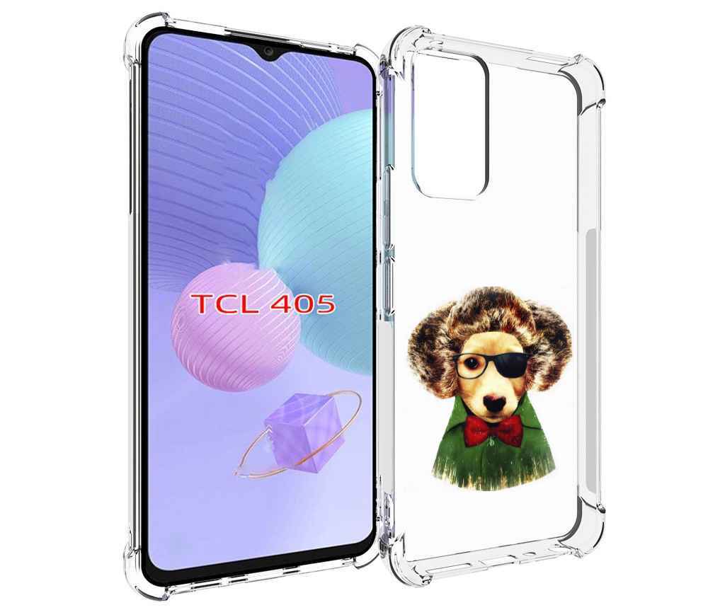 

Чехол MyPads Пес в бабочке для TCL 405, Tocco