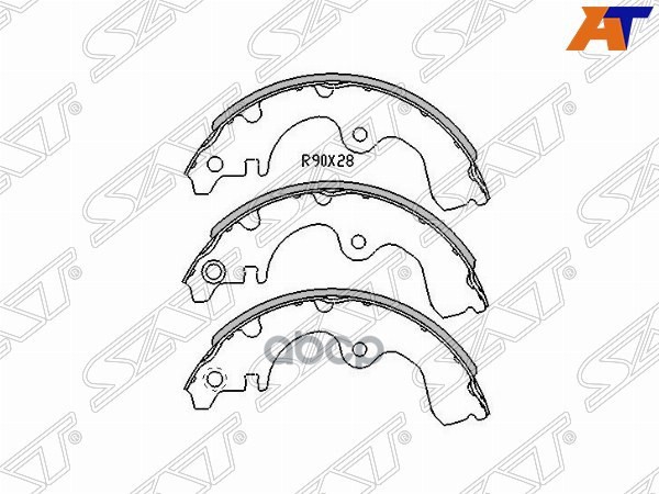

Колодки Тормозные Барабанные Зад Toyota Corolla Ii/Tercel/Corsa/Raum 94 Sat St-04495-10120