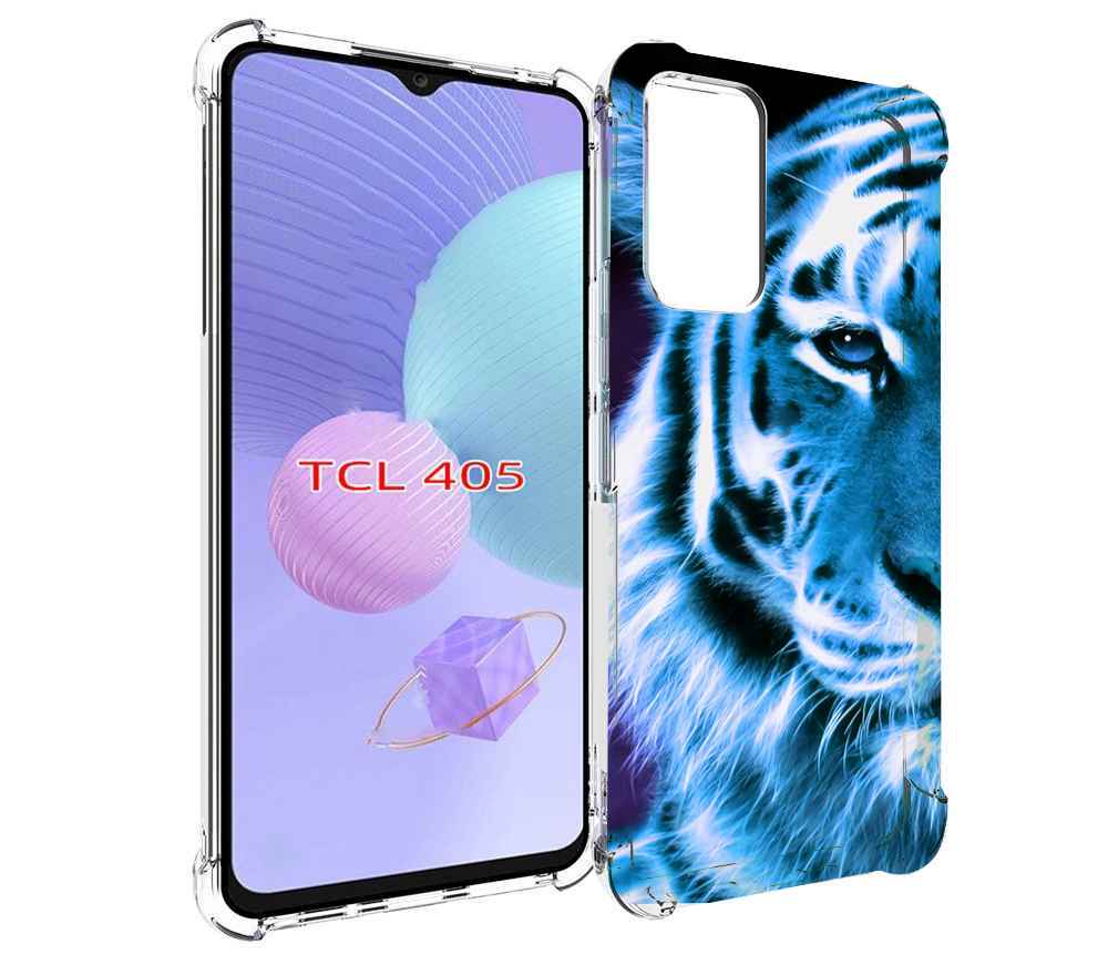 

Чехол MyPads Половина-тигра мужской для TCL 405, Tocco