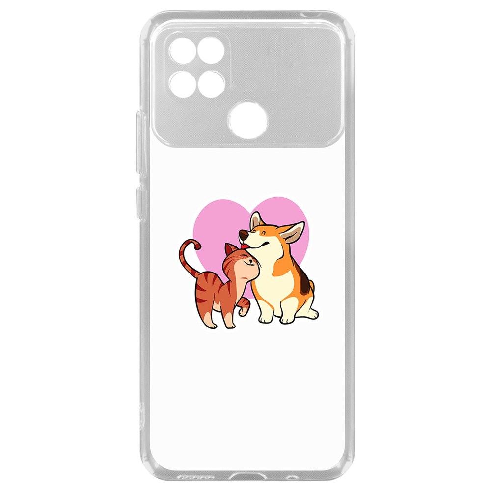 

Чехол-накладка Любовь противоположностей для Xiaomi Poco C40, Прозрачный