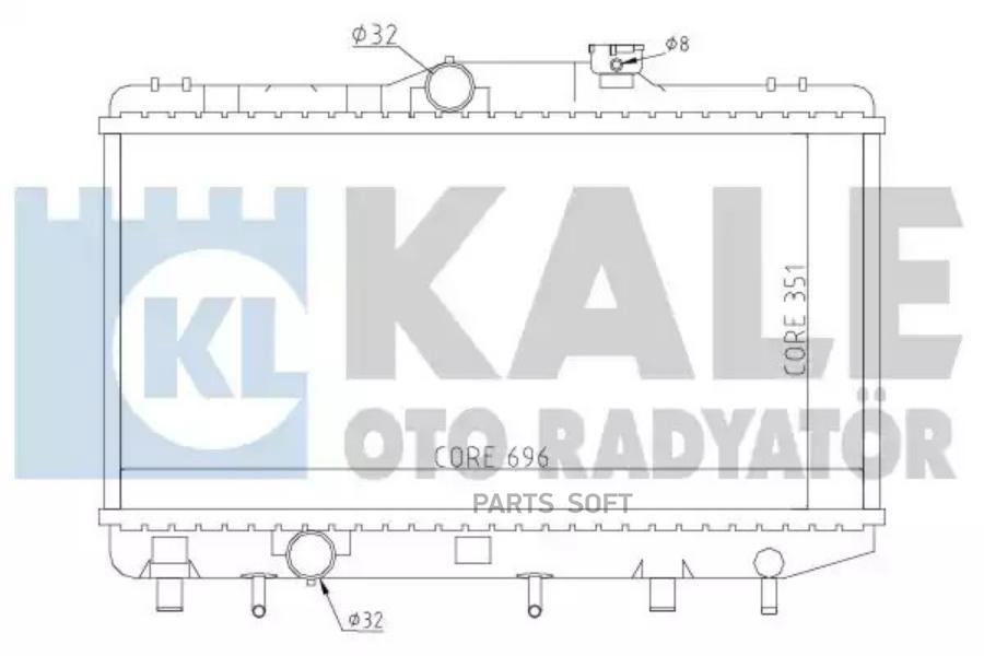 

KALE Радиатор двигателя TOYOTA COROLLA