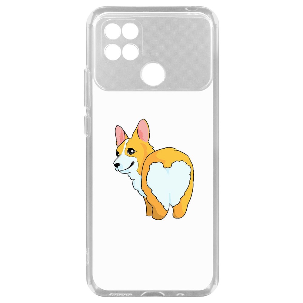 

Чехол-накладка Рисованный корги вид 2 для Xiaomi Poco C40, Прозрачный