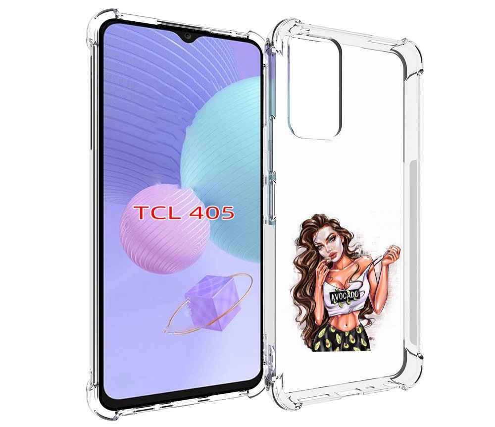

Чехол MyPads Продукты на дом с доставкой женский для TCL 405, Tocco