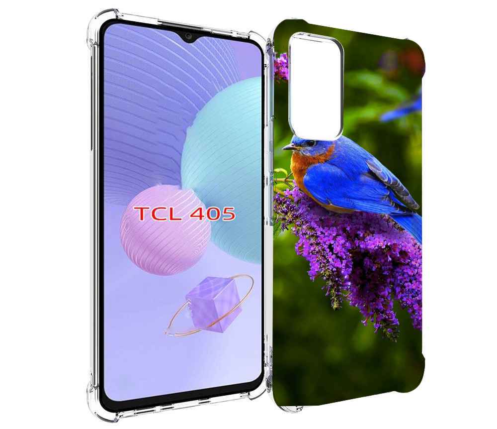 

Чехол MyPads Птица-сиреневая для TCL 405, Tocco