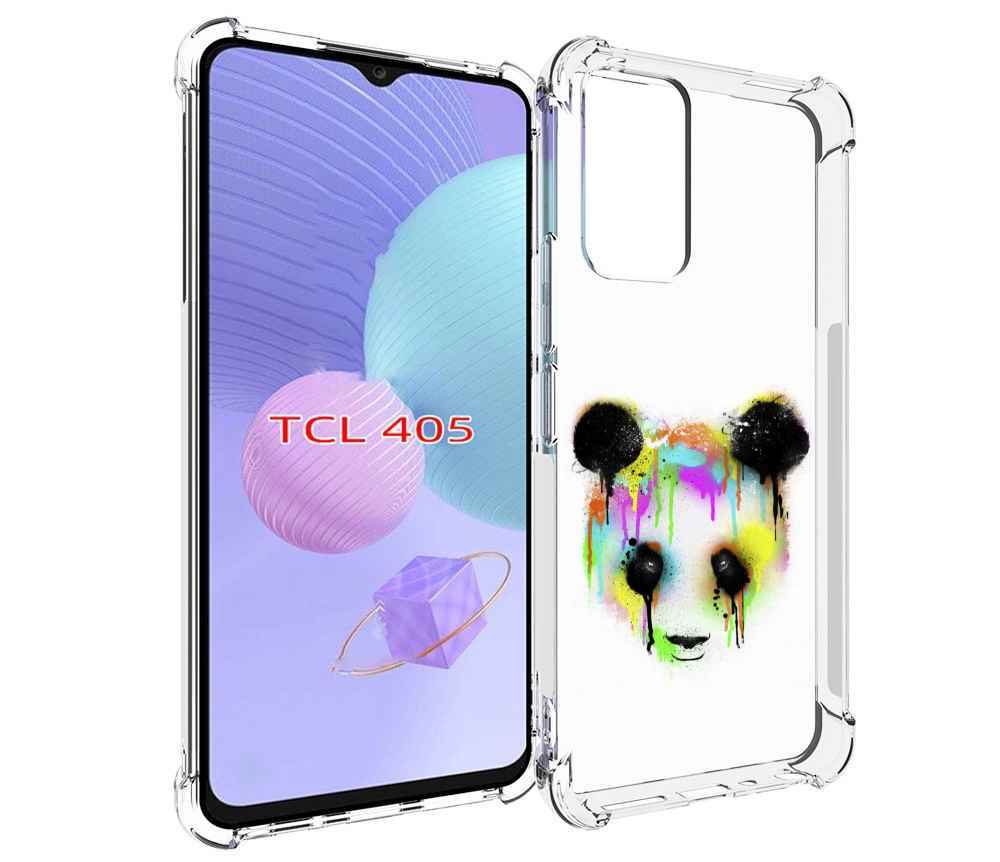 

Чехол MyPads Радужная панда для TCL 405, Tocco
