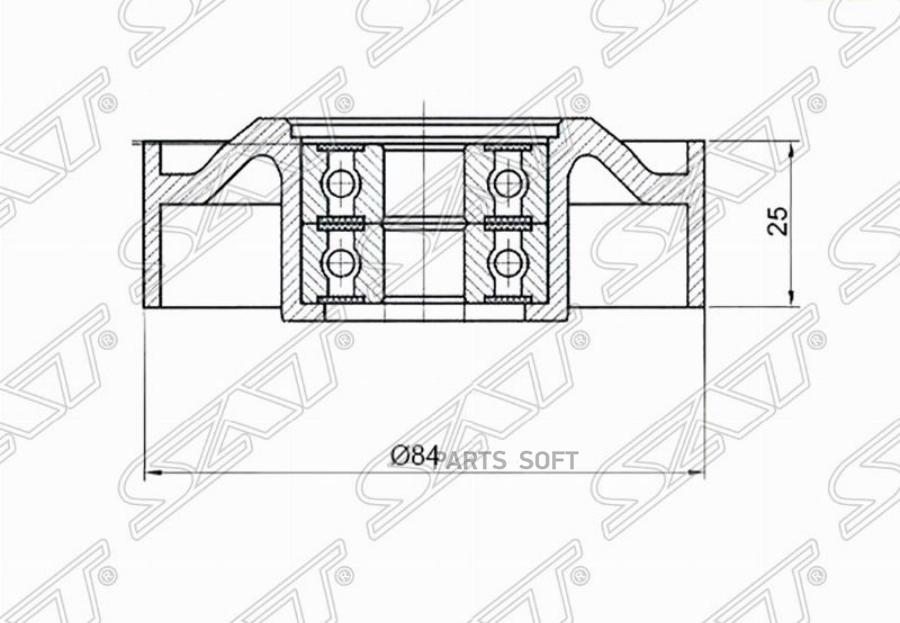 

Sat St-11927-Al500 Натяжной Ролик Приводного Ремня Infiniti Fx35/G35/M35/Nissan Elgrand/Sk