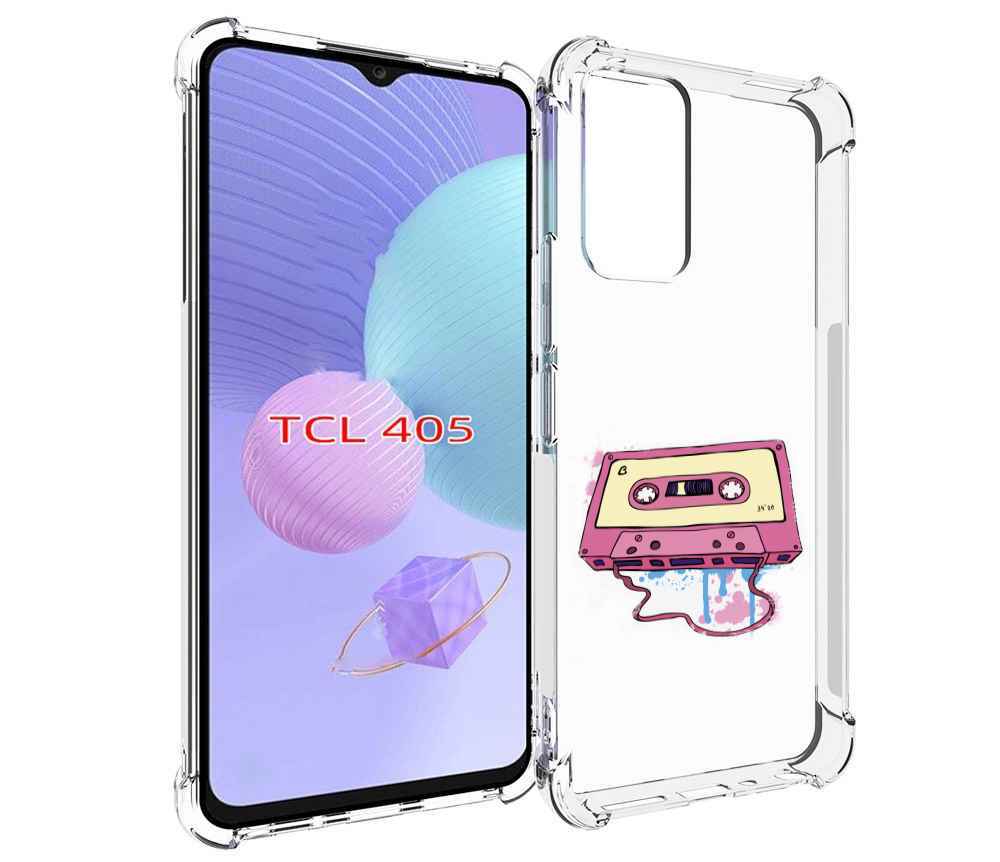 

Чехол MyPads Розовая кассета для TCL 405, Tocco