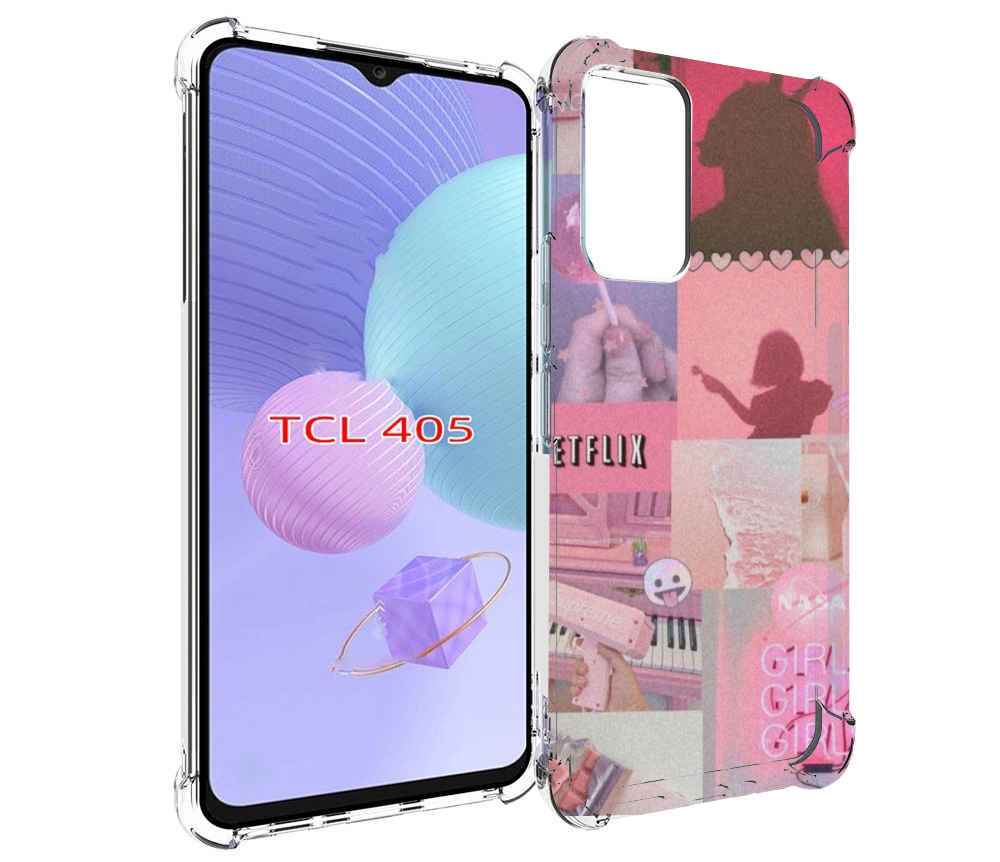 

Чехол MyPads Розовый-вайб для TCL 405, Tocco