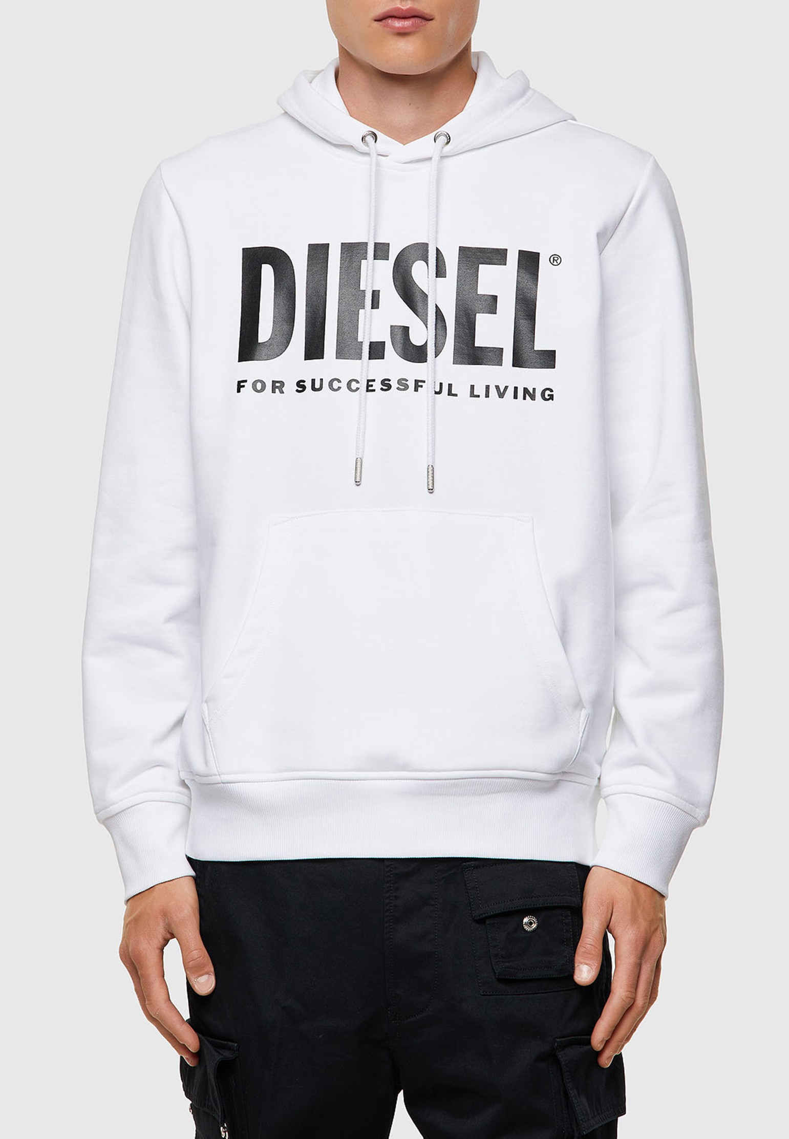 Худи мужское DIESEL 129952 белое XL