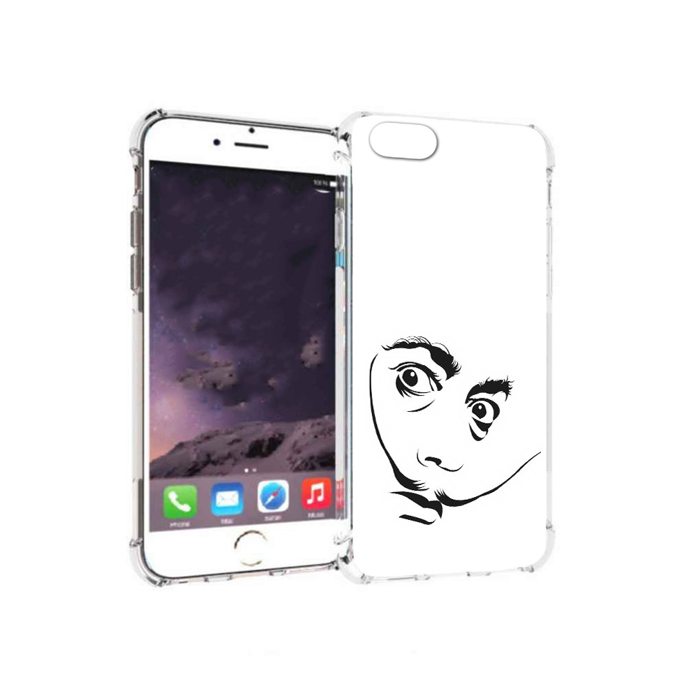 

Чехол MyPads Tocco для Apple iPhone 6 мужчина с длинными усами (PT54043.605.487), Прозрачный, Tocco