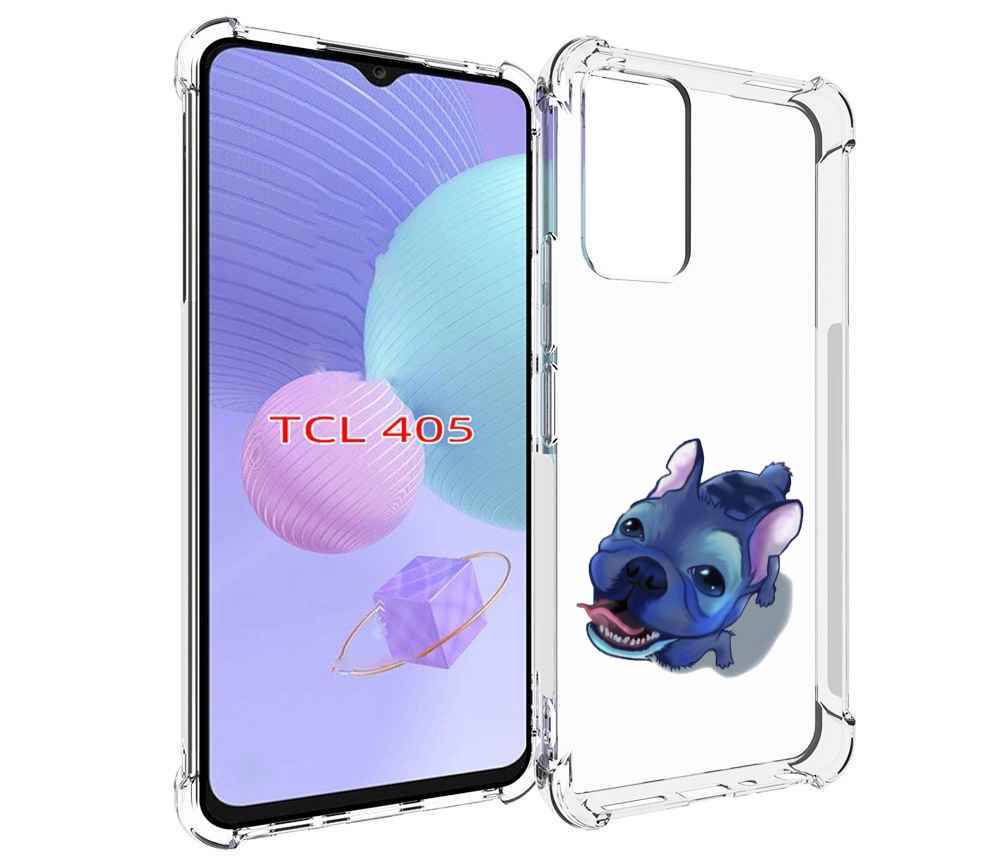 

Чехол MyPads Синий Пес для TCL 405, Tocco