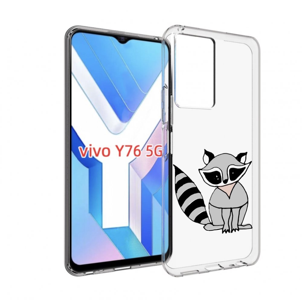 

Чехол MyPads Енотик для Vivo Y76 5G, Прозрачный, Tocco