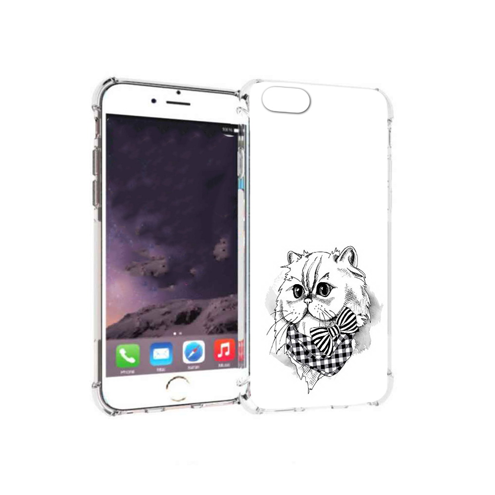 

Чехол MyPads Tocco для Apple iPhone 6 нарисованная красивая кошечка (PT54043.605.503), Прозрачный, Tocco