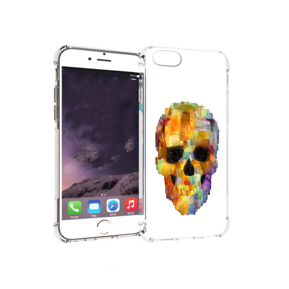 

Чехол MyPads Tocco для Apple iPhone 6 нарисованный череп (PT54043.605.516), Прозрачный, Tocco