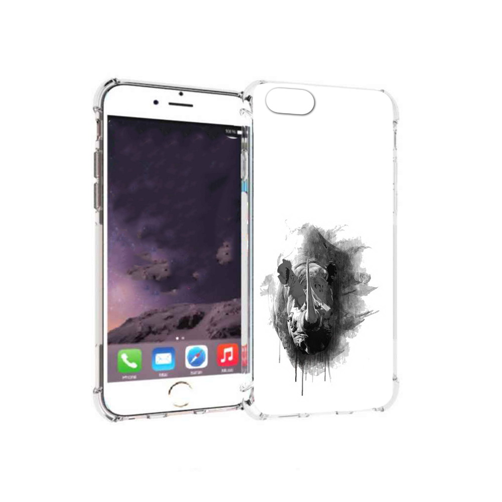 

Чехол MyPads Tocco для Apple iPhone 6 носорог (PT54043.605.523), Прозрачный, Tocco