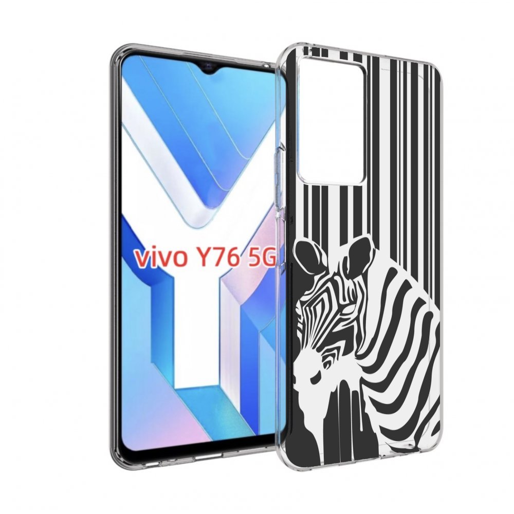 

Чехол MyPads Зебра для Vivo Y76 5G, Прозрачный, Tocco