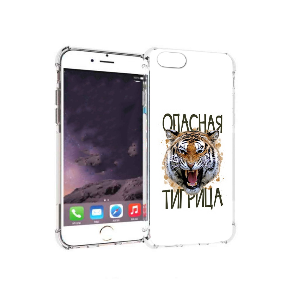 

Чехол MyPads Tocco для Apple iPhone 6 опасная тигрица (PT54043.605.527), Прозрачный, Tocco