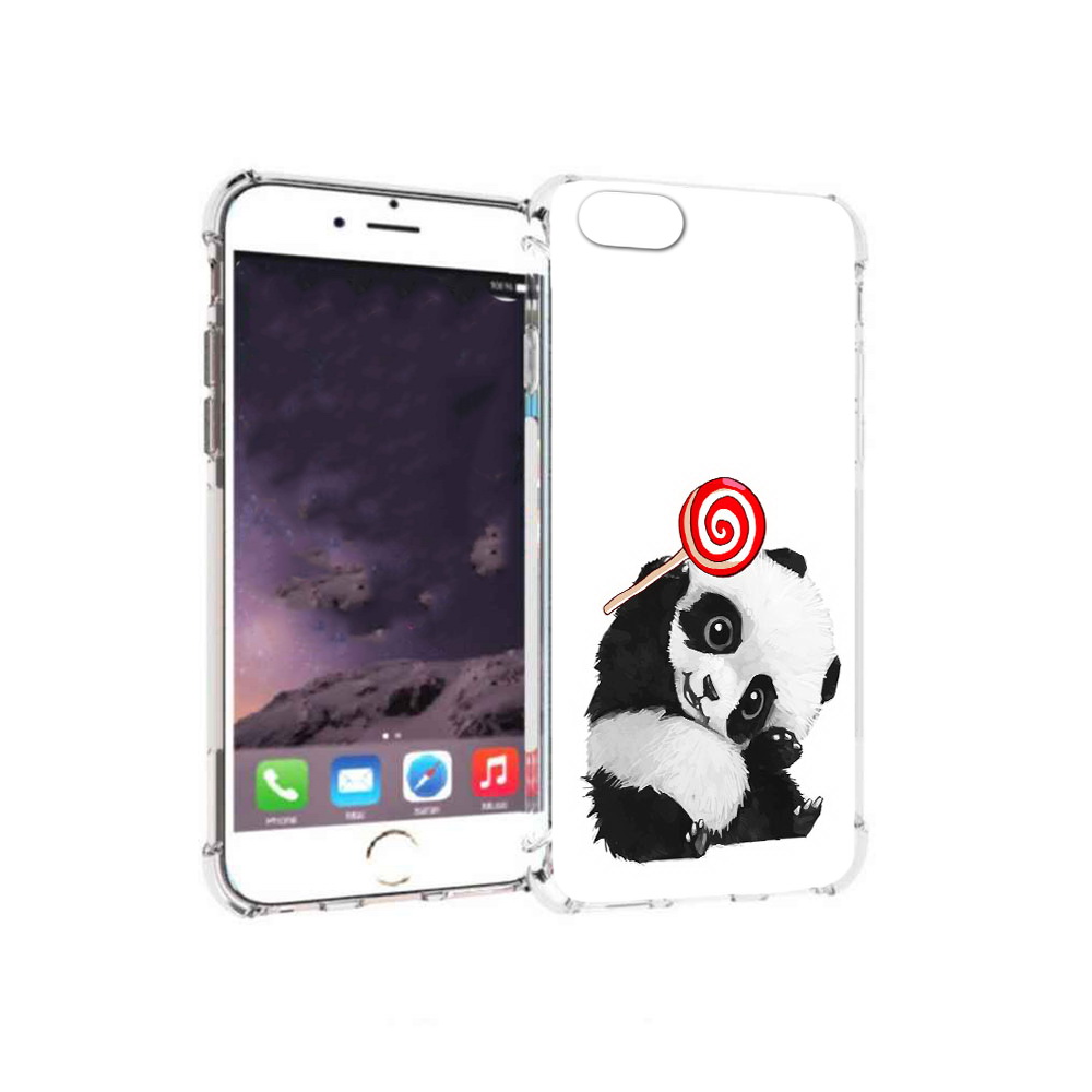 

Чехол MyPads Tocco для Apple iPhone 6 панда с леденцом (PT54043.605.534), Прозрачный, Tocco