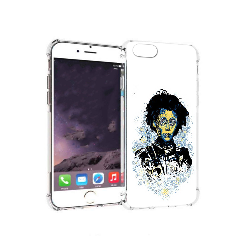 

Чехол MyPads Tocco для Apple iPhone 6 парень черно-белый абстракция (PT54043.605.535), Прозрачный, Tocco