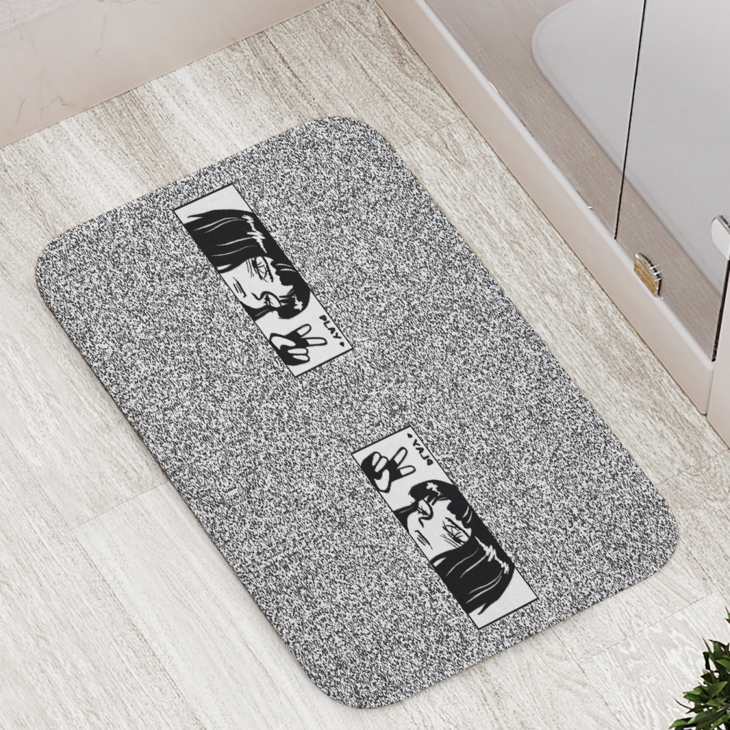 

Коврик противоскользящий JoyArty "Девушки в японском стиле" 77х52 см, Девушки в японском стиле