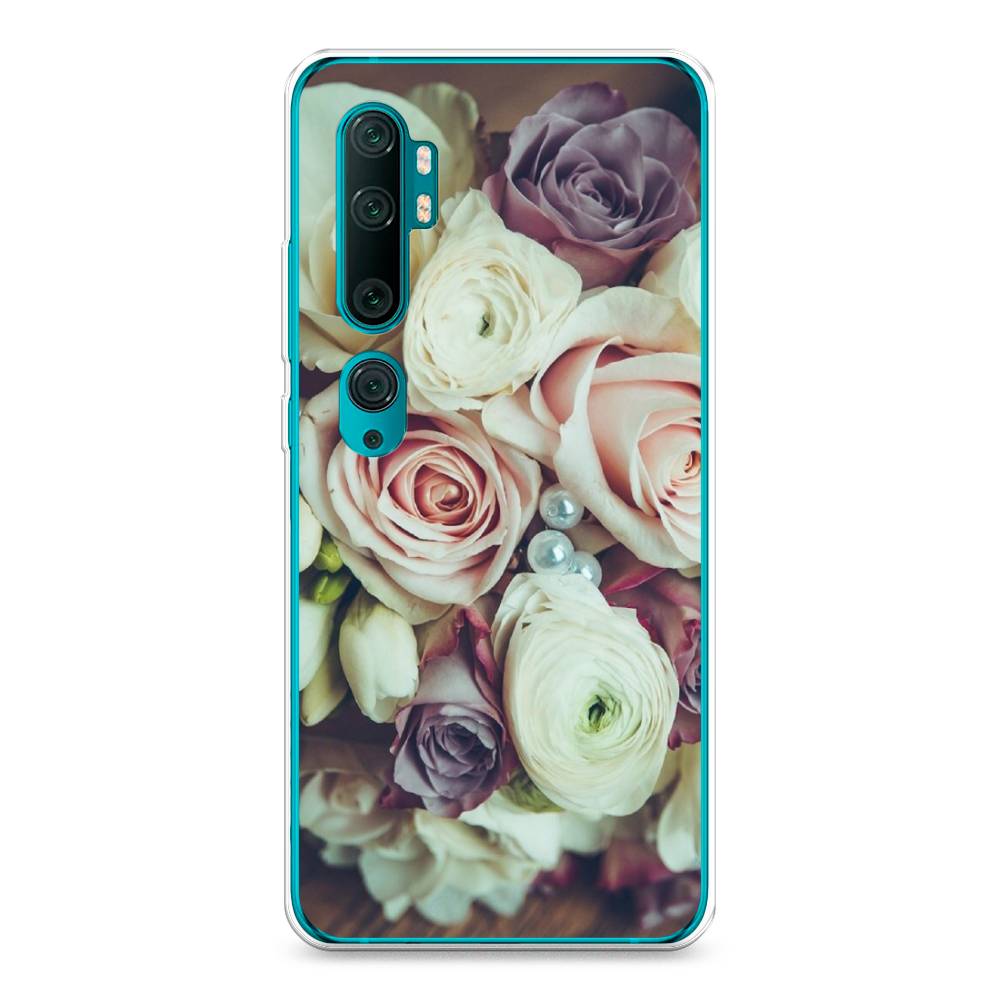 

Чехол на Xiaomi Mi Note 10"Свадебный букет", Белый;фиолетовый, 37350-2